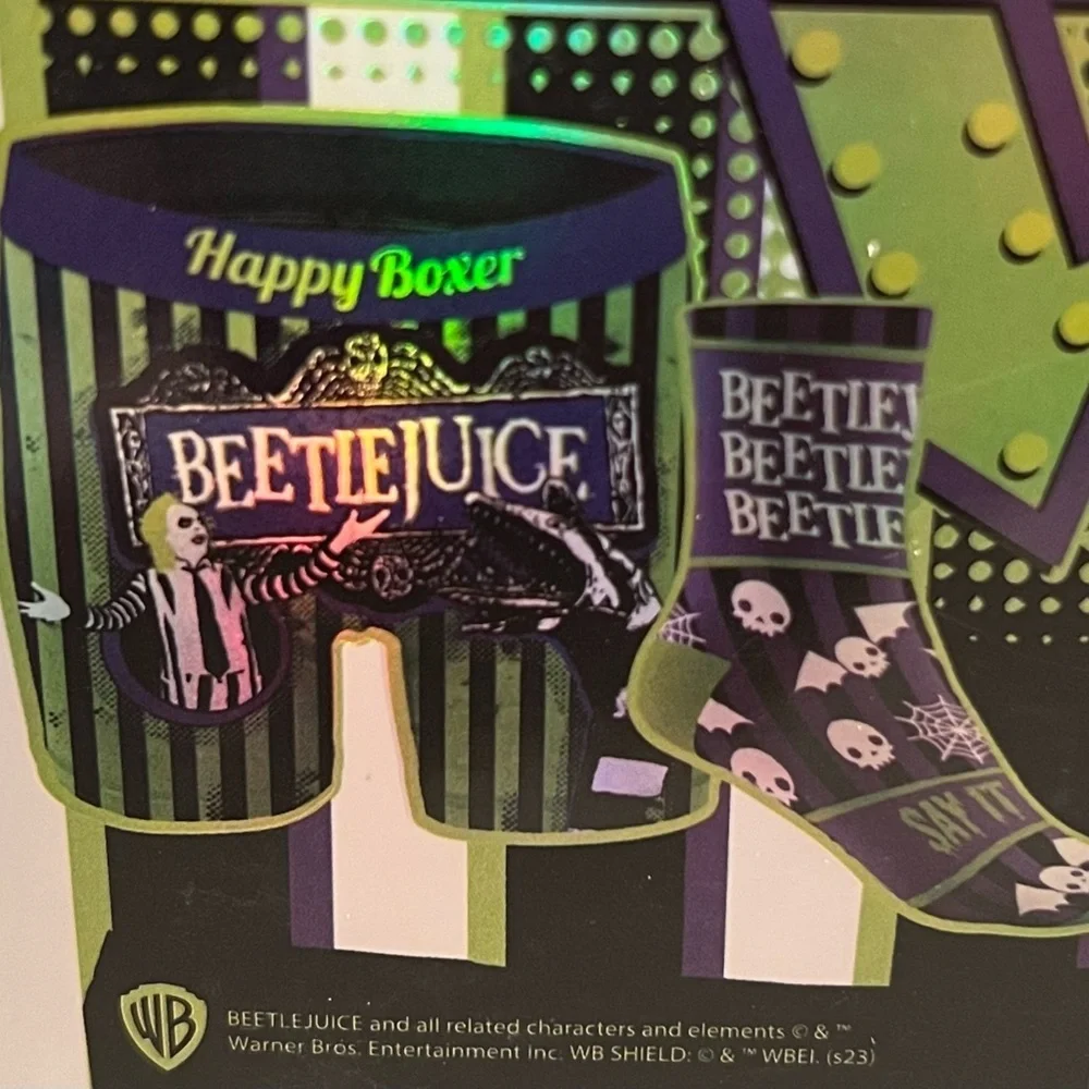 Beetlejuice Boxer Brief and Crew Socks Set